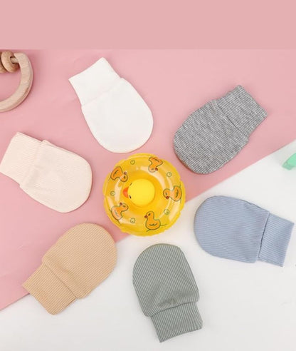 Newborn Baby Mittens Infant Gloves No Scratch Mittens Cotton Gloves for 0-6 Months – Image 4