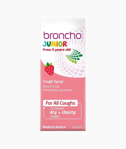 Bronchostop Junior Children’s Cough Syrup For Kids Aged 3+ 200ml