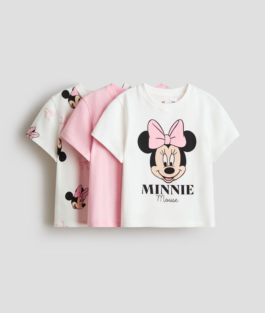 3-pack Printed Jersey Tops (8-10 Years)