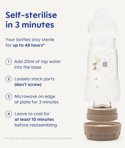 MAM Easy Start Anti-Colic Baby Bottles | 2 Pack (2 x 260ml) – Image 4
