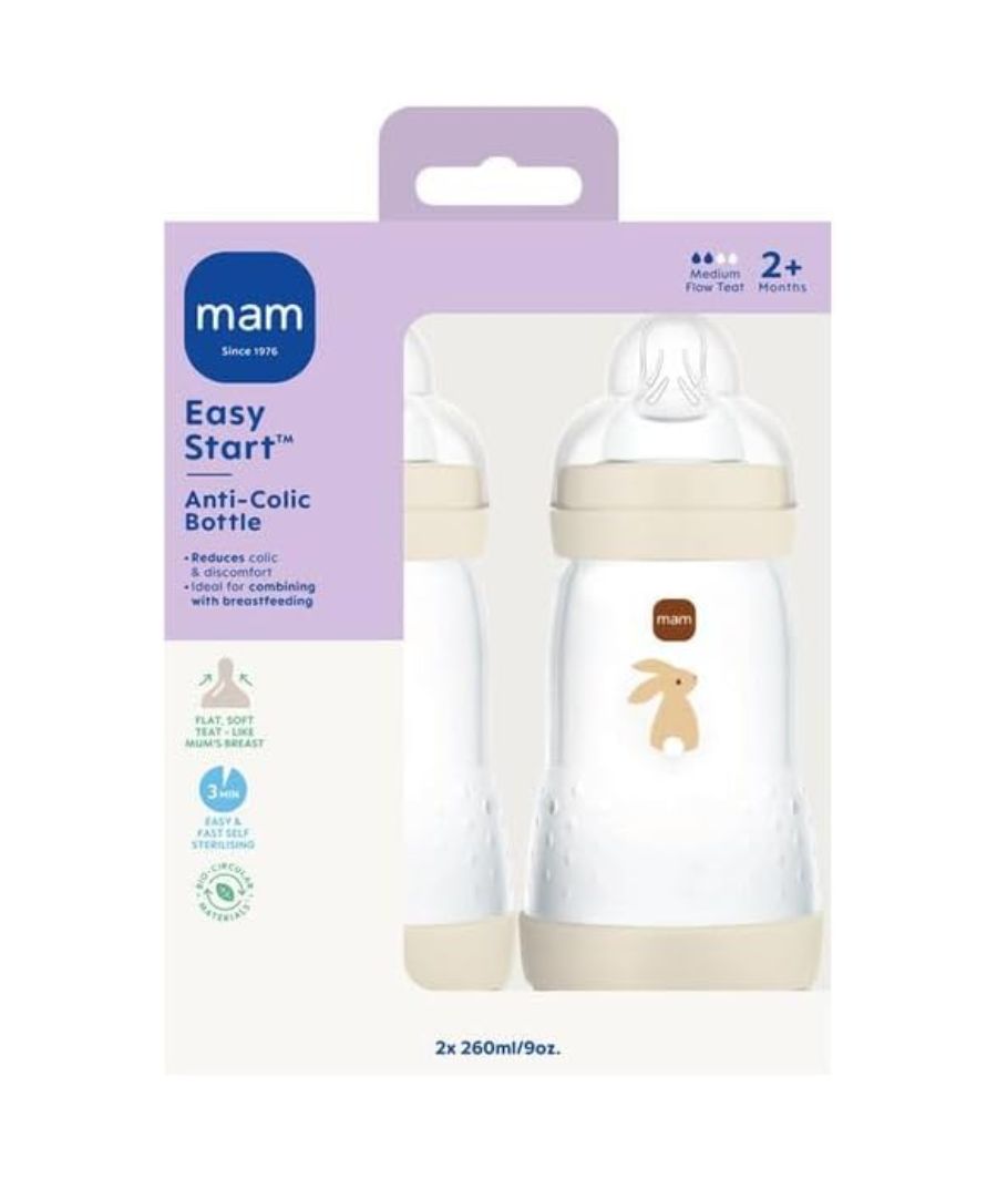 MAM Easy Start Anti-Colic Baby Bottles | 2 Pack (2 x 260ml) – Image 3