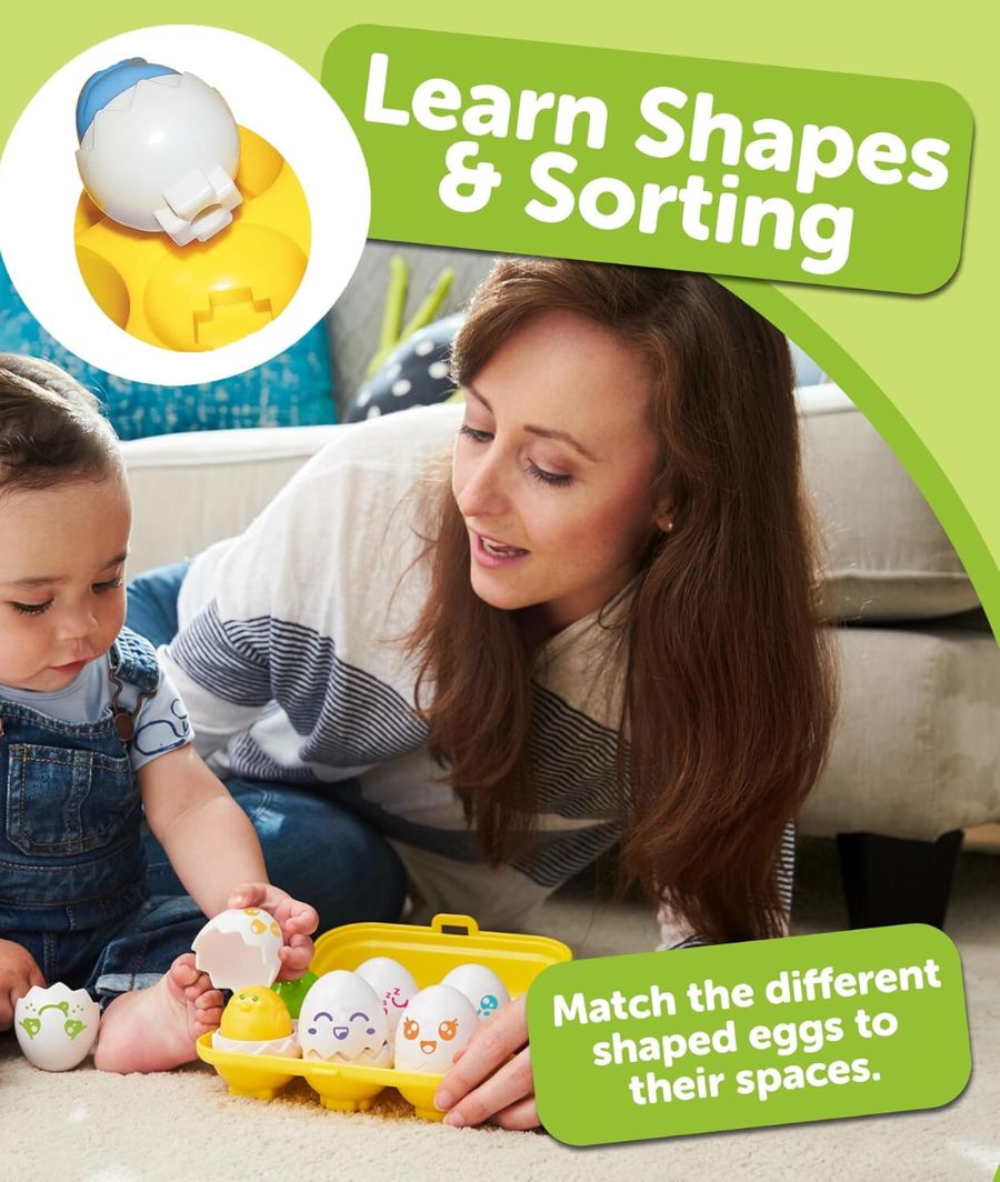 TOMY Toomies Hide & Squeak Eggs Toddler Toys – Image 4