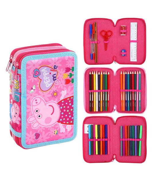 Peppa Filled Pencil Case Full Stationery School Supplies Set for Kids