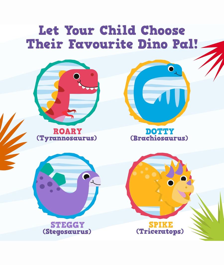 Fun Dino Sponges, Kids Bath Toys, Bath Sponge, Fun & Educational, 3+ Years, 3 Pack – Image 4