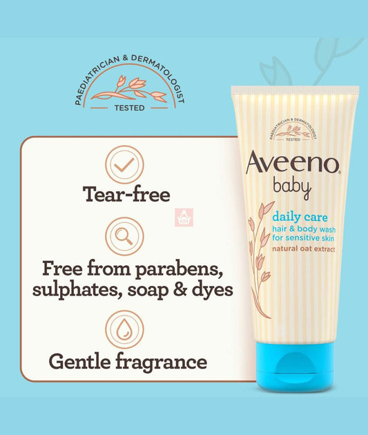AVEENO Baby Daily Care Hair and Body Wash - 100 ml – Image 2