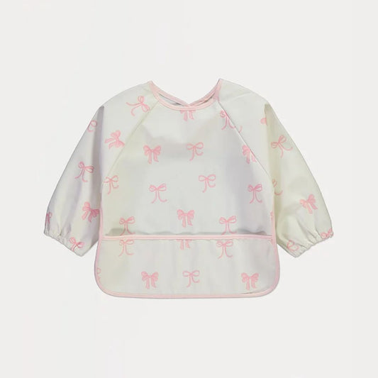White Bow Coverall Bib 2-3 years