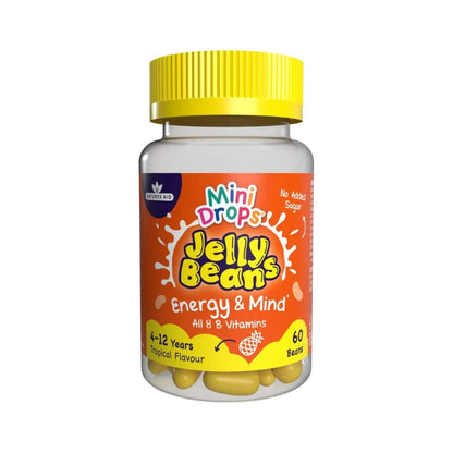 Natures Aid Mini Drops Jelly Beans Energy and Mind  For ages 4 to 12 years