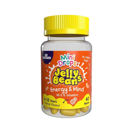 Natures Aid Mini Drops Jelly Beans Energy and Mind  For ages 4 to 12 years