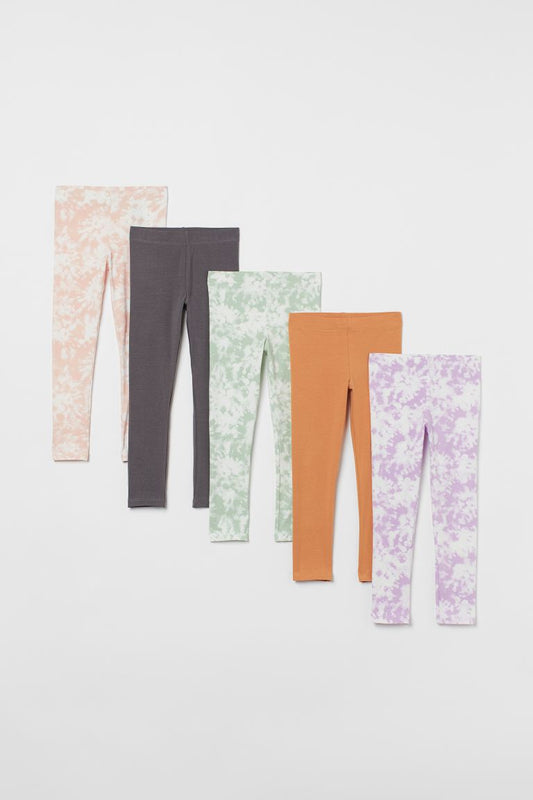5-pack cotton leggings