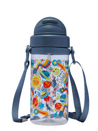 Little Journeys Teeny Tiny Plastic Drink Bottle With Strap 400ml