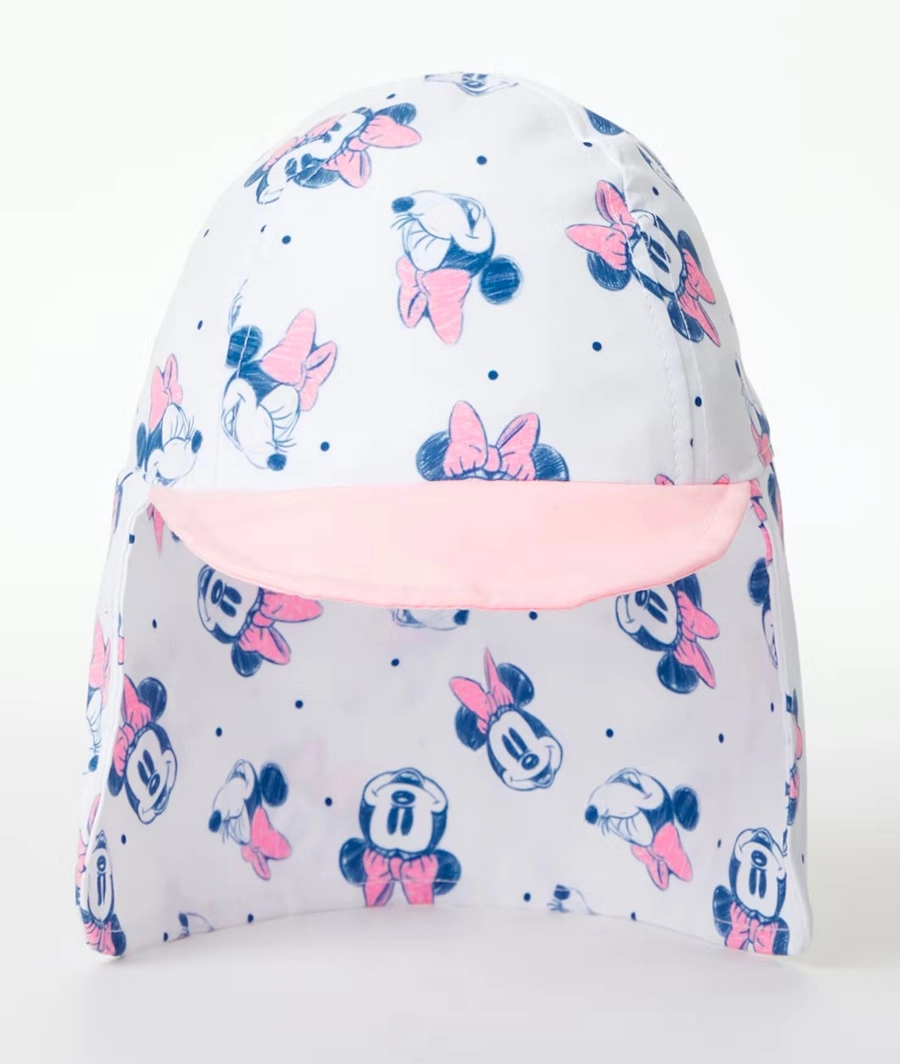 Unisex White Disney Minnie Mouse Keppi Sun Hat