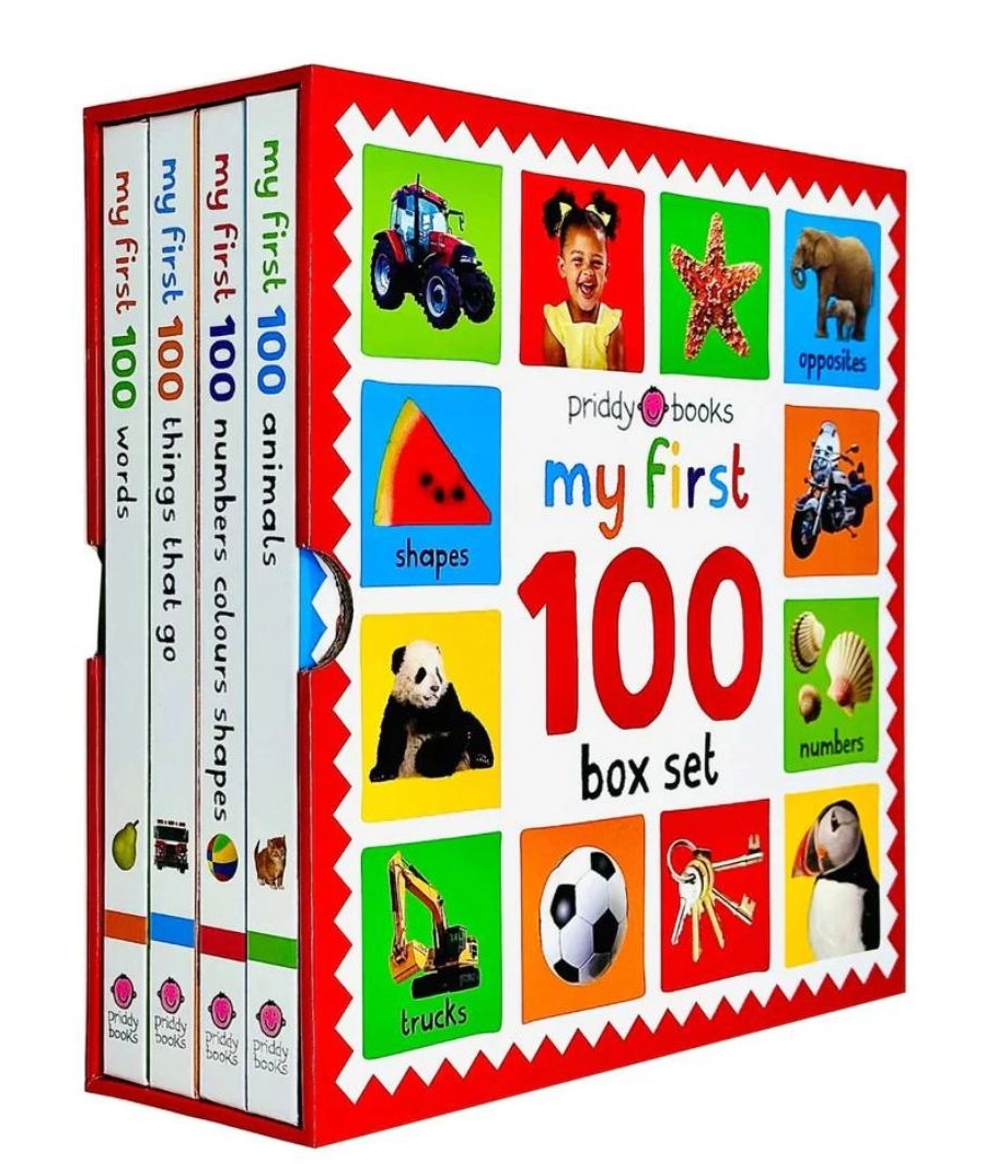 My First 100 Board Book Box Set (4 Books)