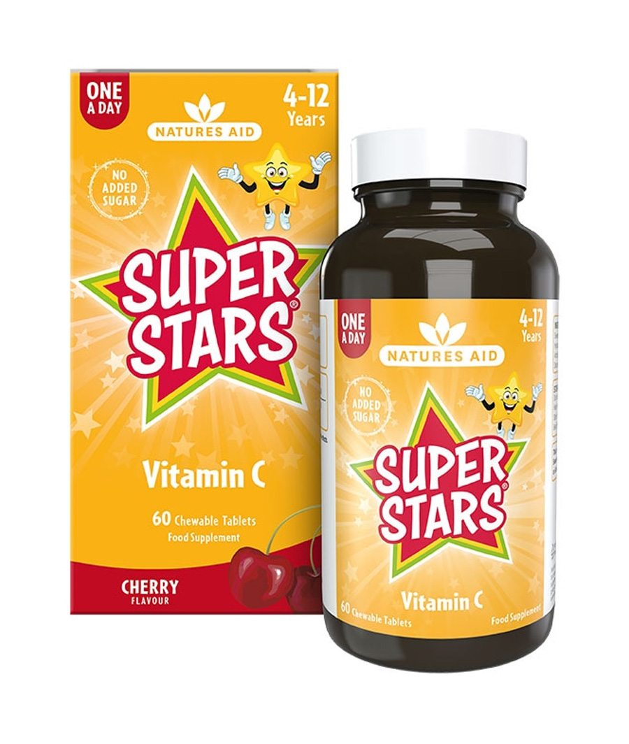 Nature Aid Super Stars Vitamin C 60 Tablets