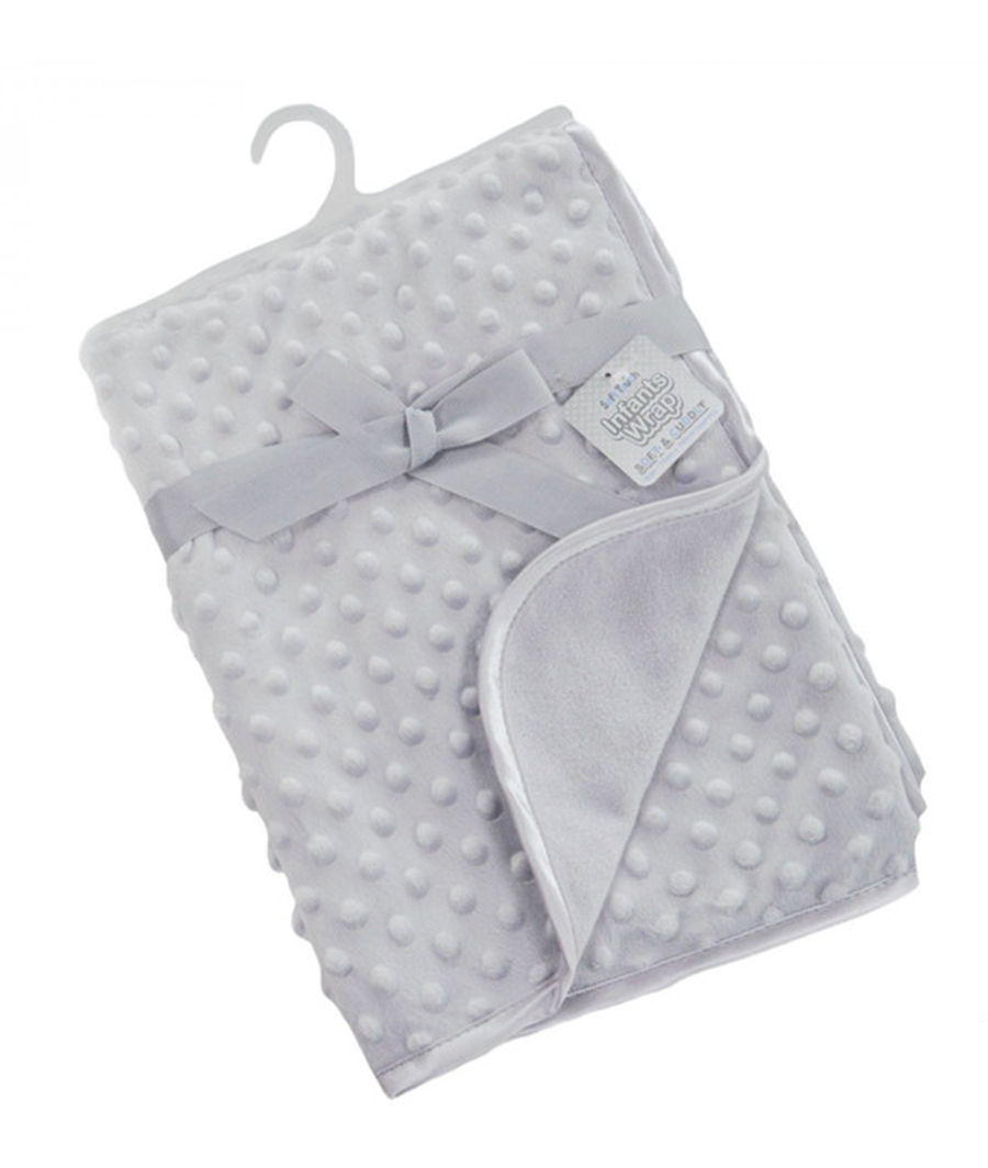 Grey Bubble Embossed Mink Wrap