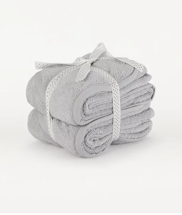 Grey Hooded Towels - Set of 2