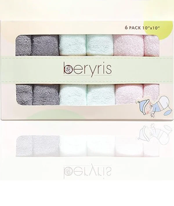Baby Bamboo Wash Cloth (6-Pack)