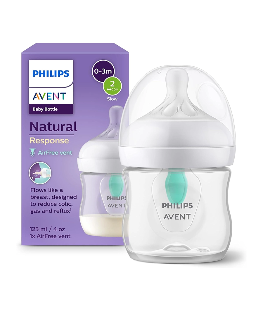 Philips Avent Natural Response Baby Bottle - 125ml (0 month +)