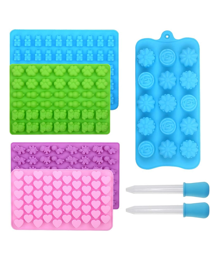 Silicone Sweet Moulds with 2 Droppers
