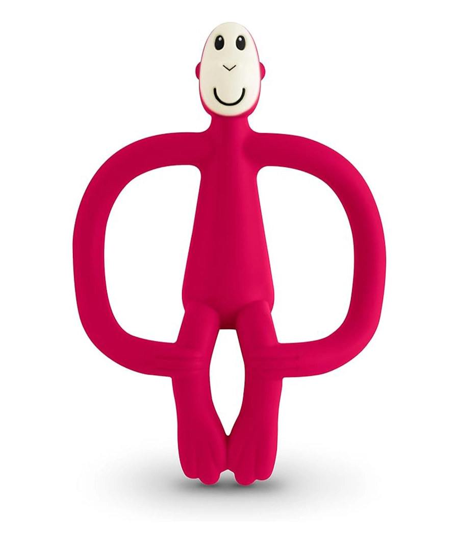 Matchstick Monkey Teething Toy - Rubine Red